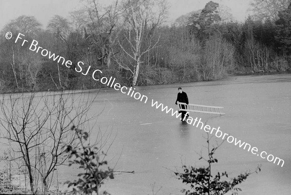 EMO COURT   FROZEN LAKE   S.J. WITH LADDER